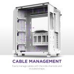 NZXT H6 Flow Gaming PC Case - White