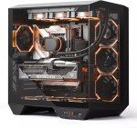ATX Gaming PC Case with Dual-Chamber Design
