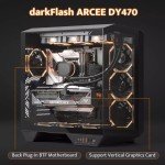 ATX Gaming PC Case with Dual-Chamber Design