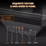 ATX Gaming PC Case with Dual-Chamber Design