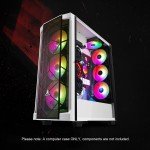 Segotep T1 White E-ATX Gaming Desktop Case