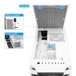 Segotep T1 White E-ATX Gaming Desktop Case