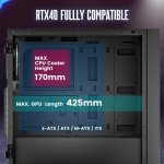 Vetroo AL800 Black Mesh E-ATX Gaming Case