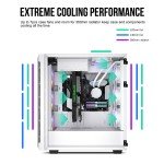 Segotep T1 White E-ATX Gaming Desktop Case