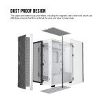 Segotep T1 White E-ATX Gaming Desktop Case