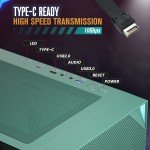 Vetroo AL800 Green MESH Full Tower Gaming Case