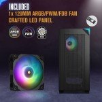 Vetroo AL800 E-ATX Gaming Case with ARGB Fan