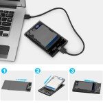 Clear 2.5" External Hard Drive Enclosure, USB 3.0