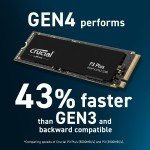Crucial P3 Plus 1TB NVMe M.2 SSD 5000MB/s