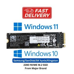 M.2 SSD NVME WITH ACTIVATED WINDOWS 10/11 PRO SOLIDE STATE 128GB/256GB/512GB