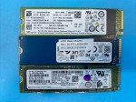 3 Mixed Brand 256GB NVMe M.2 SSDs
