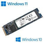 M.2 NVMe SSD with Windows 10/11 Pro - 128GB/256GB/512GB