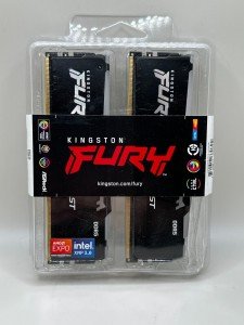 Kingston FURY Beast RGB 32GB (2x16GB) 5200MT/s DDR5 CL36 Desktop Memory Kit of 2 | Infrared Sync Technology | AMD Expo | Plug N Play | KF552C36BBEAK2-32