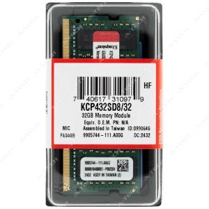 Kingston 32GB DDR4 3200MHz SODIMM Memory RAM