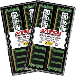 A-Tech 128GB DDR4 2133 MHz ECC Server RAM
