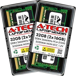 A-Tech 32GB DDR4 2666 MHz Laptop RAM Kit