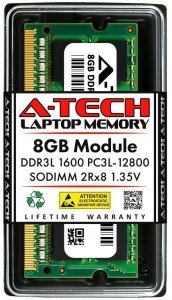 A-Tech 8GB DDR3 1600 Laptop RAM Upgrade