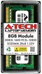 A-Tech 8GB DDR3 1600 Laptop RAM Upgrade