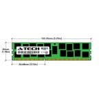 A-Tech 32GB 2x 16GB 2Rx4 PC3-12800R DDR3 1600MHz ECC RDIMM REG Server Memory RAM