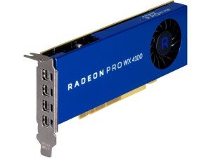 AMD Radeon Pro WX 4100 4GB GDDR5 Graphics Card Low Profile 4x Mini DisplayPort