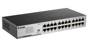 D-Link 24 Port Gigabit Ethernet Switch, Fanless
