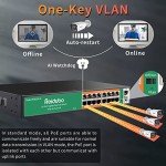 Reidubo 18-Port Gigabit PoE Switch, 250W
