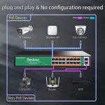 Reidubo 18-Port Gigabit PoE Switch, 250W