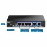 TRENDnet 6-Port 10G Network Switch, Black