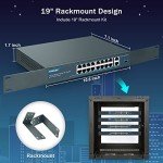 YuanLey 18-Port Gigabit PoE Switch 250W