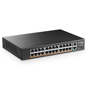 MokerLink 26-Port 400W PoE Switch 100Mbps