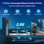 16-Port 2.5G Ethernet Switch for Desktop and Rack