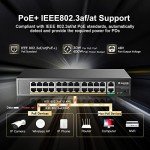 MokerLink 26-Port 400W PoE Switch 100Mbps
