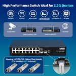 16-Port 2.5G Ethernet Switch for Desktop and Rack