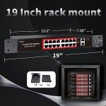 16-Port PoE Switch with Gigabit Uplink and SFP