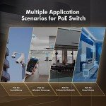 MokerLink 26-Port 400W PoE Switch 100Mbps