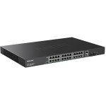 24-Port Gigabit PoE Network Switch with Uplinks