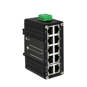10-Port Gigabit Ethernet Unmanaged Industrial Switch