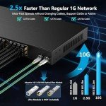 24-Port 2.5Gb Ethernet Network Switch - Fanless Design