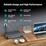 24-Port PoE Switch with 2 Uplink Ports