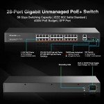 MokerLink 24-Port Gigabit PoE Network Switch
