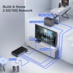 10Gbe Unmanaged Ethernet Switch with 6 Ports