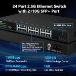 24-Port 2.5Gb Ethernet Network Switch - Fanless Design