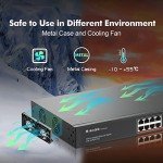 MokerLink 24-Port Gigabit PoE Network Switch