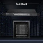 24-Port Gigabit PoE Network Switch with Uplinks