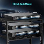 48-Port Gigabit PoE+ Switch with SFP Ports