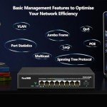 8-Port 2.5G PoE Managed Switch with 10G SFP