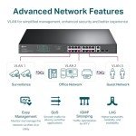 TP-Link 16-Port Gigabit PoE Switch with Smart Management