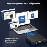 8-Port 2.5G PoE Managed Switch with 10G SFP