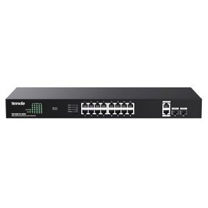 16-Port Gigabit PoE Switch with Rack Mount