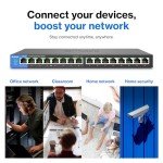 Linksys 16-Port Gigabit PoE Network Switch